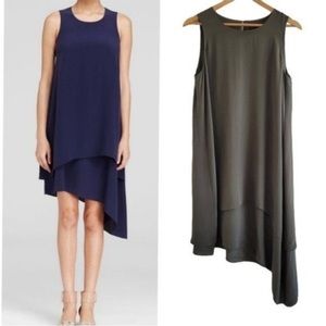 Eileen Fisher Silk Dress Grey Green Size Small